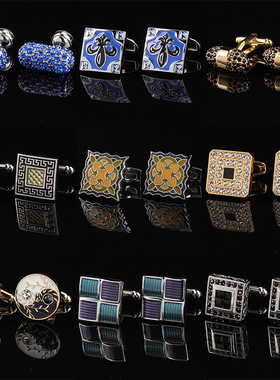 (礼盒装)男士西装法式袖扣袖钉CUFFLINKS袖口钉衬衫扣袖口扣女