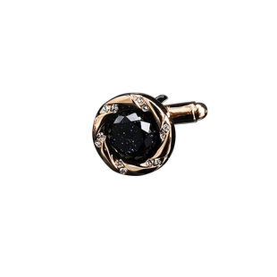 浩瀚星空金色袖扣男士袖口扣浪漫星空石法式袖钉衬衫扣高端礼盒装