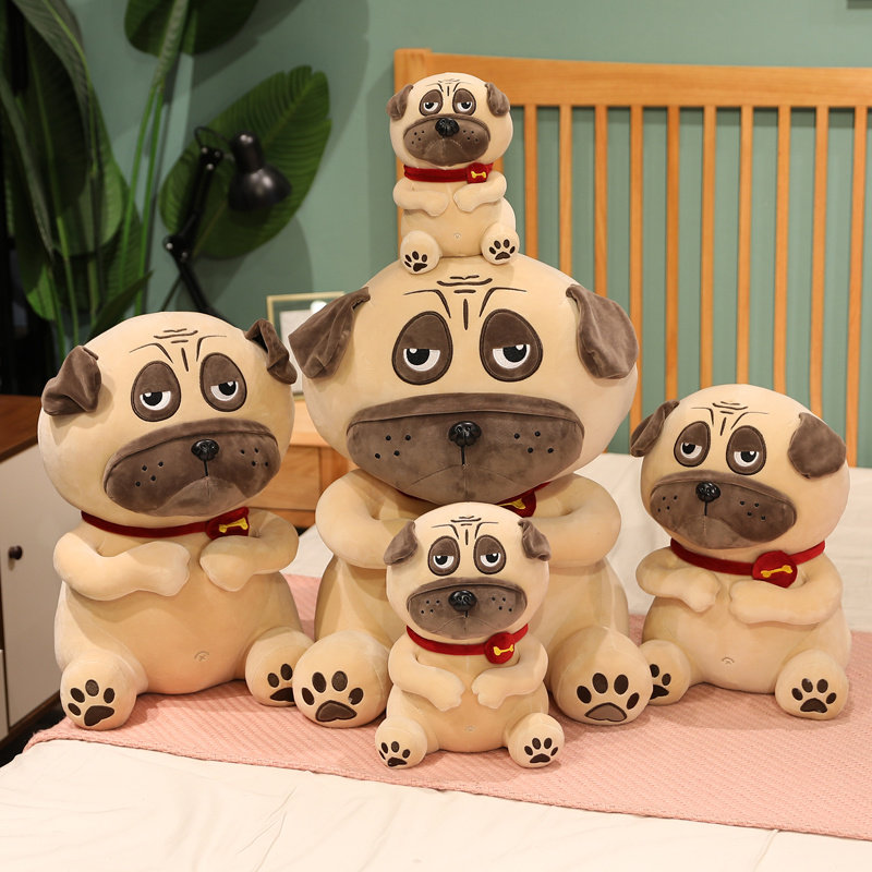 丑萌沙皮狗毛绒玩具可爱安抚儿童玩偶癞皮狗公仔陪睡抱枕娃娃女孩