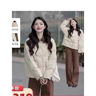 【所有女生的衣橱直播间】清仓复古撞色翻领外套/加绒直筒西裤