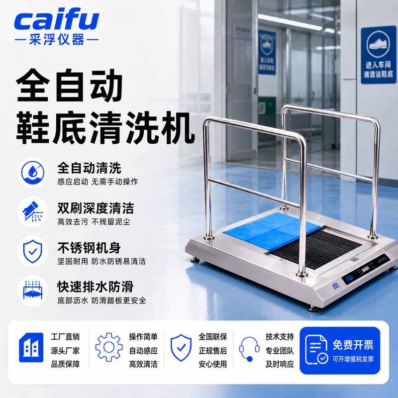 全自动智能鞋底清洗机工厂无尘车间蓝羽毛球美容馆月子中心清洗器