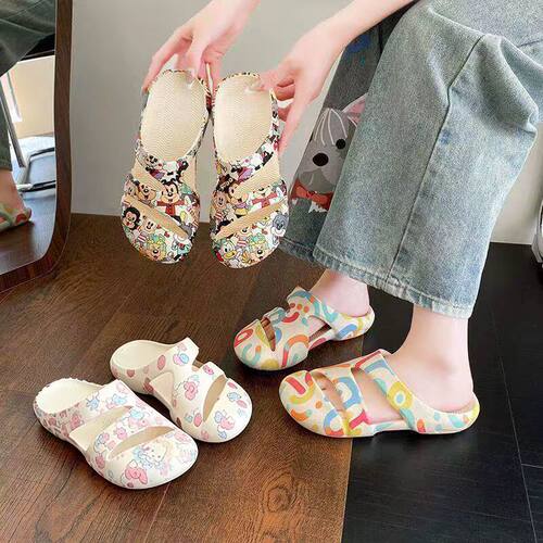 女夏防滑软底包头洞洞拖鞋