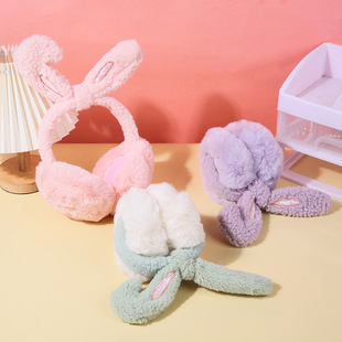 耳罩护耳朵秋冬新款兔耳女生毛绒保暖男可爱耳暖防寒卡通耳包耳套