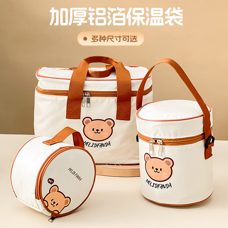 饭盒保温袋加厚铝箔便当手提袋子上班族学生专用带饭防水午餐包