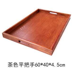 拜神托盘长方形端盘实木家用红色茶盘红木盘结婚木质盘子端菜方盘