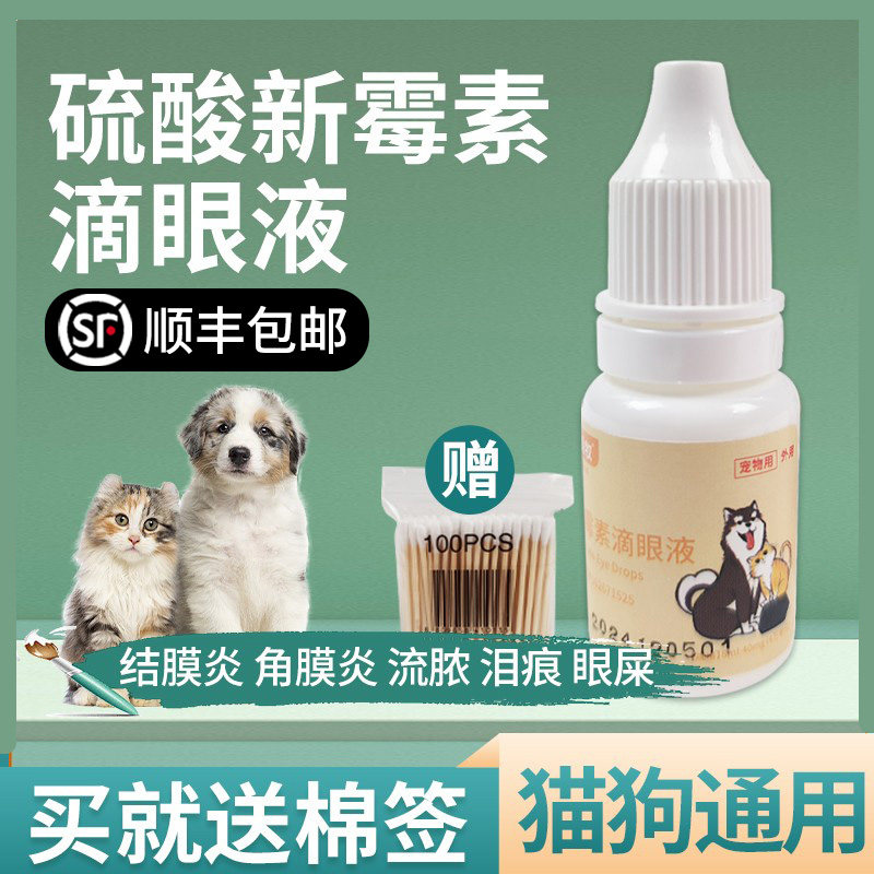 硫酸新霉素滴眼液宠物版狗狗眼睛发炎流泪痕红肿痒眼屎猫咪眼药水,宠物/宠物食品及用品,狗眼/耳/口/鼻疾病药品,淘宝优惠券,粉丝福利购,淘宝优惠卷