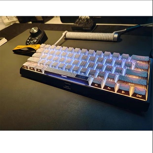 《等高线》原厂侧刻键帽PBT创意个性透光键帽热升华客制化游戏