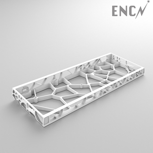 N60Wooting镂空铝壳cnc180目阳极氧化隐藏式飘带扣