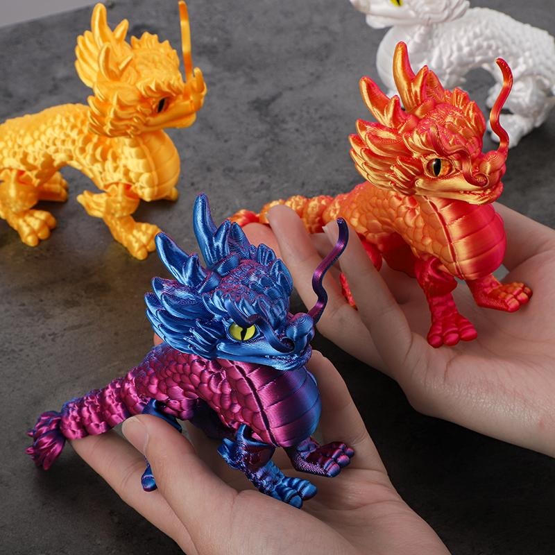 3D打印麒麟手办网红仿真模型摆件摆摊爆款可动创意儿童玩具男孩