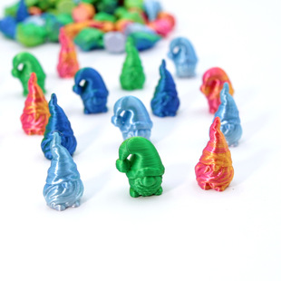 3d打印小矮人圣诞老人侏儒小人多色可爱创意玩具儿童模型桌面摆件