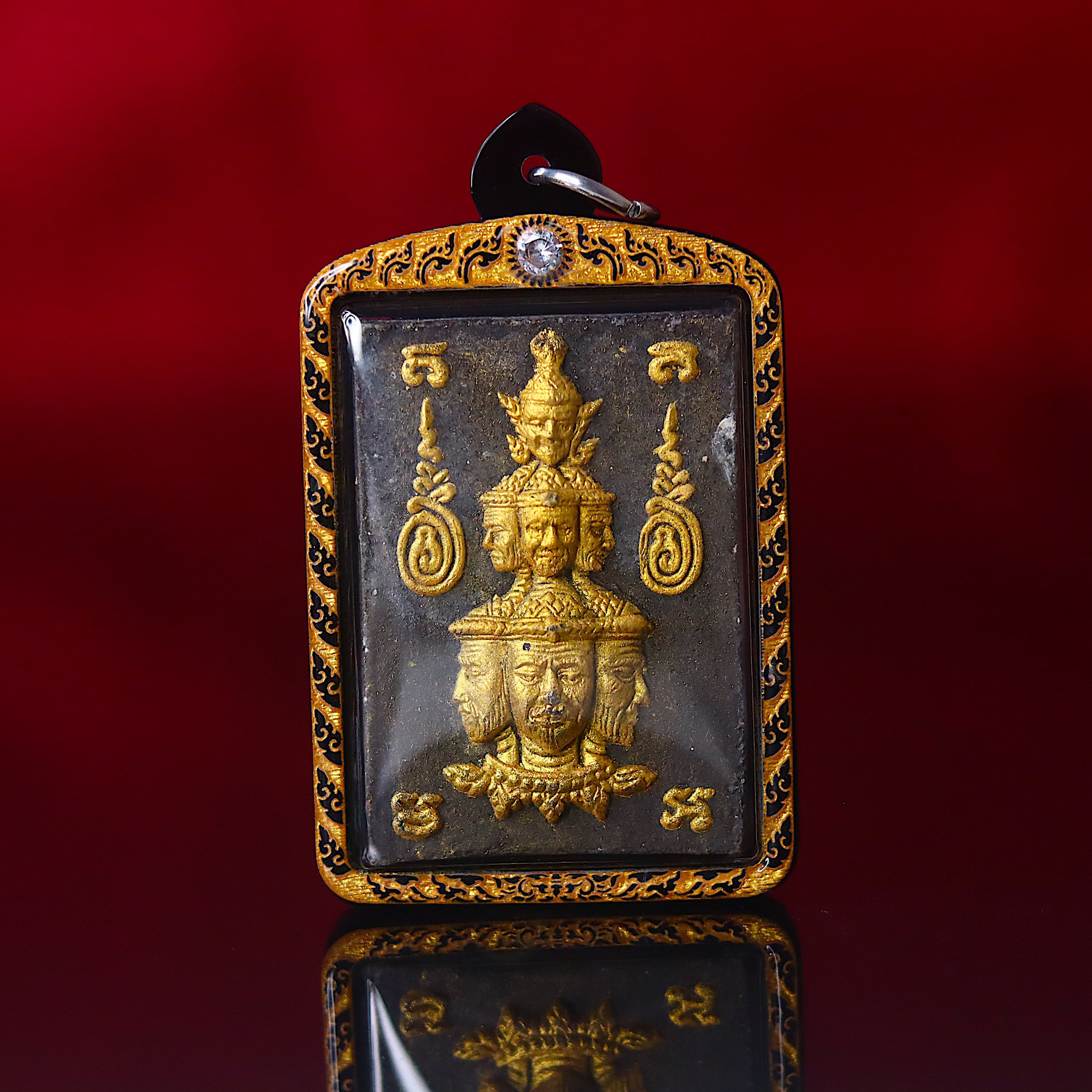 泰年福 泰牌正品 az空刹 富贵九面佛 全面 项链