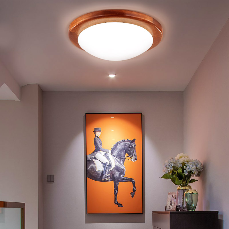 中式中式过道阳台吸顶灯简约圆形