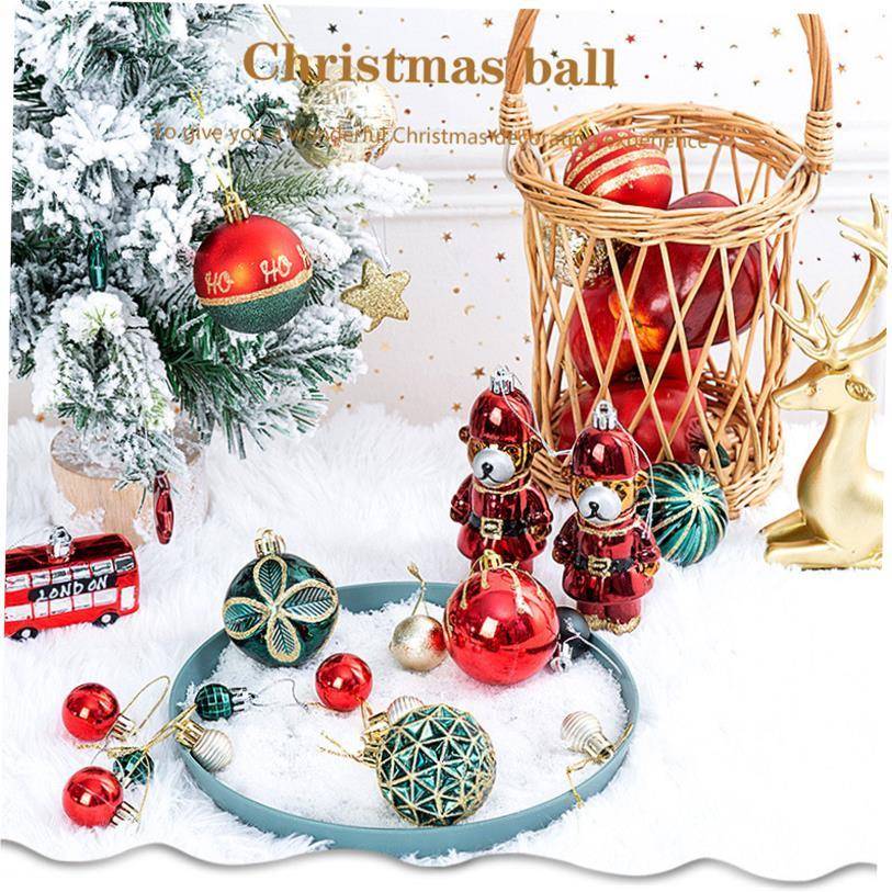 70pcs Christmas tree decorative ball pendant 圣诞装饰吊球