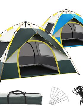 Outdoor camping tent 2-3-4 fully automatic tent户外野营帐篷1