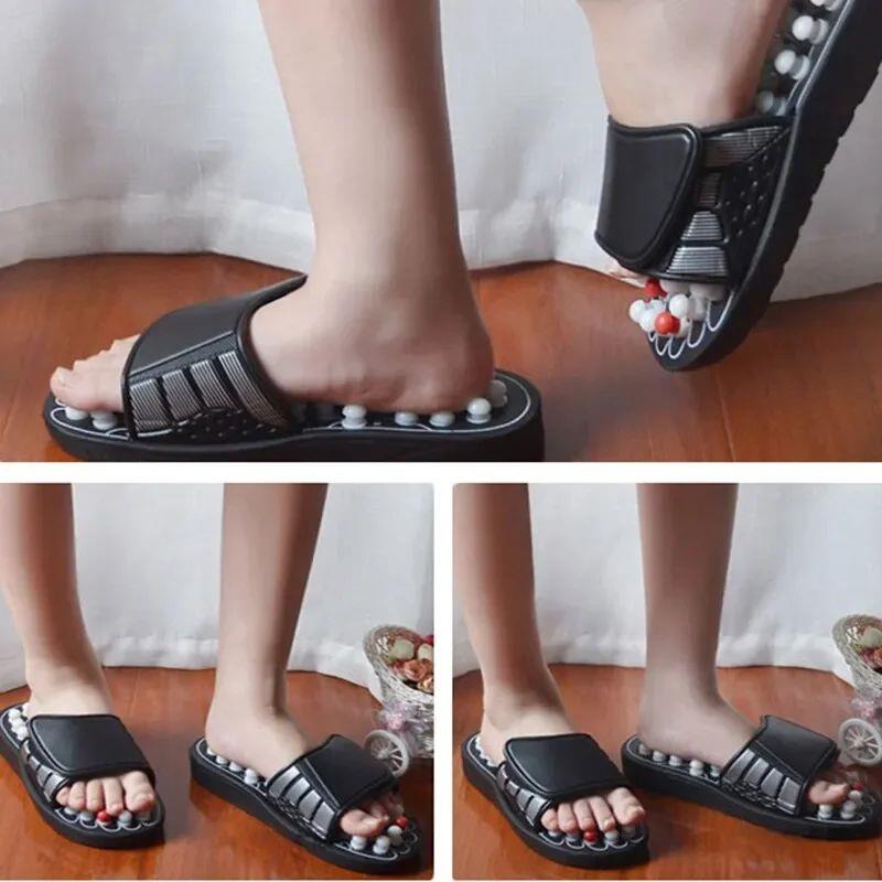 Acupoin Massage Slippers herapy Massager Shoes For Fee Un