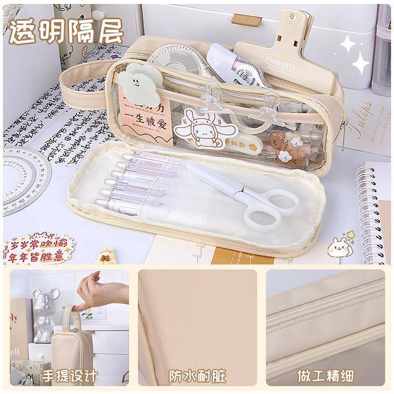 Korea Cute Pencil Cases for Girls Pencilcase Waterproof Canv