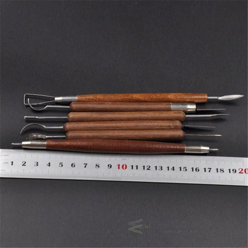 6Pcs New Clay Sculpting Set Wax Carving Pottery Tools Shaper