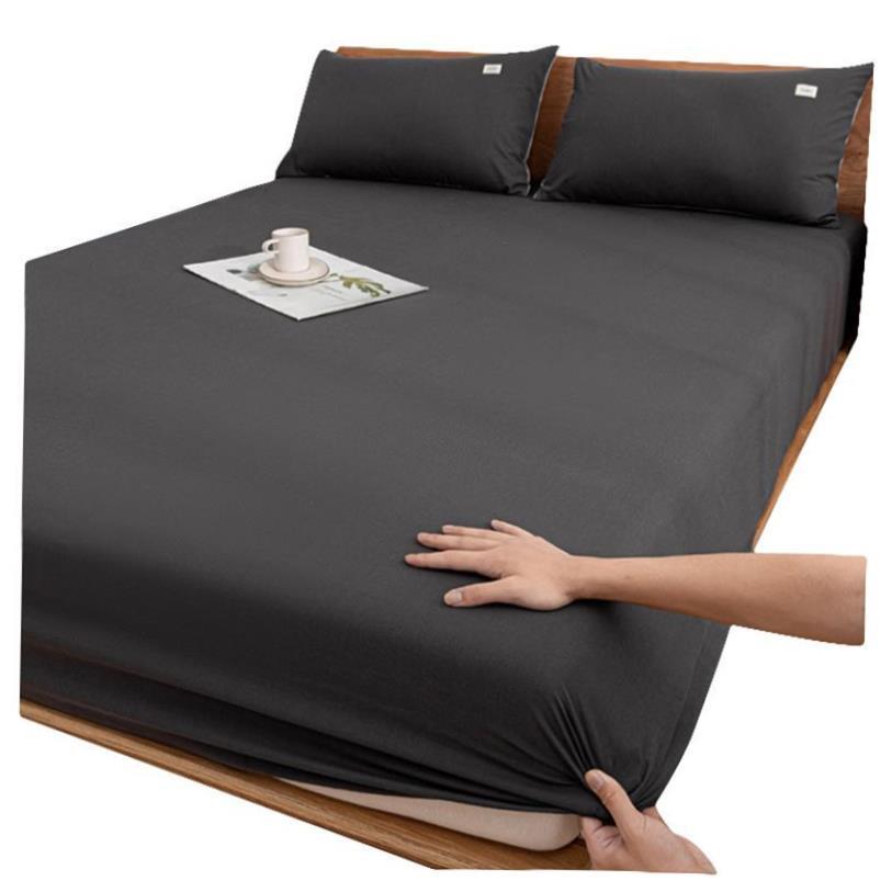 soft bed sheets fitted sheet cotton set 床垫套 纯色床笠床单