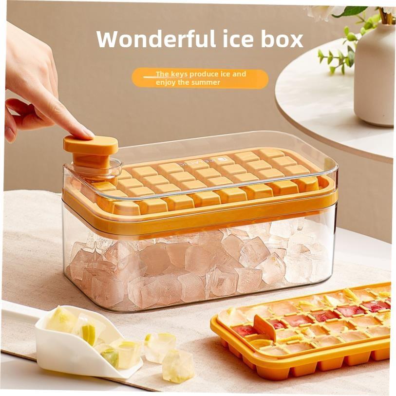 Ice Cube Tray ice ball maker Silicone Mold ice storage box