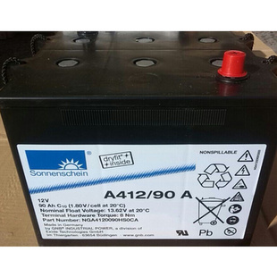 UPS不间断 90A 免维护胶体电瓶 12V90AH 原装 德国阳光蓄电池A412