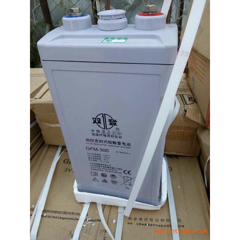 双登蓄电池2v300ah太阳能GFM-300直流屏UPS/EPS电源应急专用原装