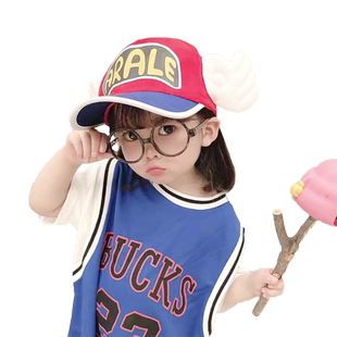 阿拉蕾天使儿童帽子春秋男女童翅膀帽亲子鸭舌帽户外宝宝棒球帽夏