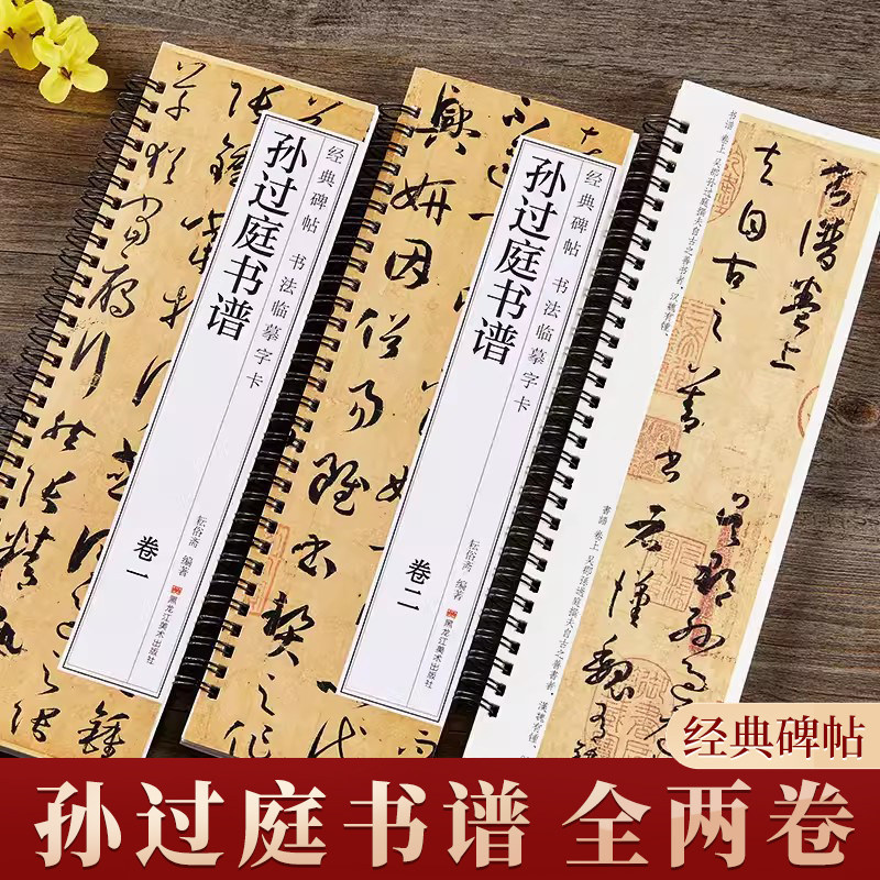 孙过庭书谱草书毛笔书法字帖经典碑帖临摹字卡原大版全文成人学生临摹原帖唐代墨迹本附简体旁注