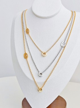 时尚可爱 金银色长短款素链--J8001-J8002-J8003