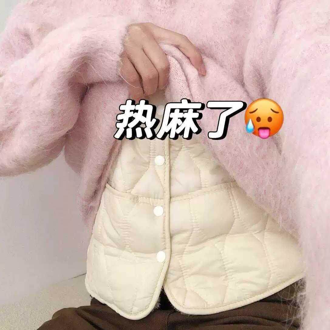 年少不知内胆香!保暖马甲羊羔绒内搭背心加厚加绒女东北秋冬坎肩