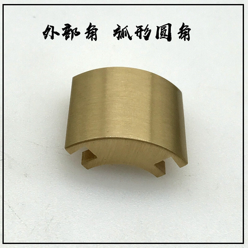 纯黄铜包角托盘燕尾抗氧化包角茶盘文盘包角铜榫卯接口配件铜护角