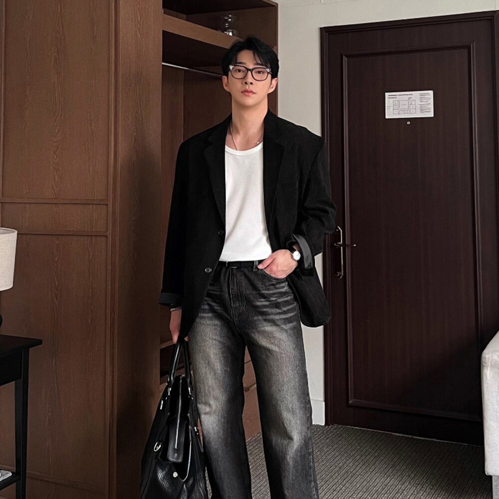 秋季新款男士韩版休闲西服外套