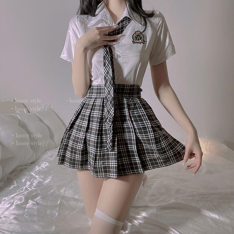 jk制服性感套装女情调纯欲情感趣味内衣小胸夏季薄款2022