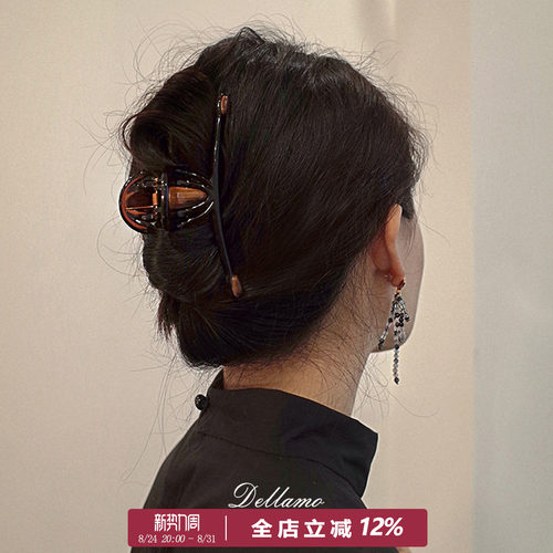超好看大号抓夹盘头必备原创设计