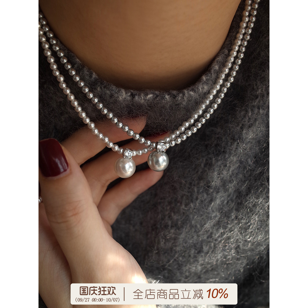 春夏必备的珍珠项链纯银