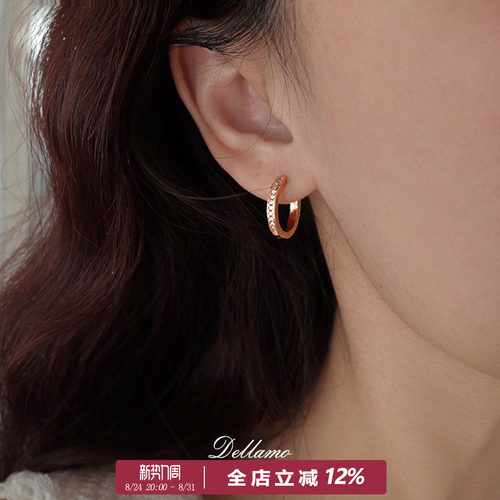 素圈高级感简约百搭精致耳圈