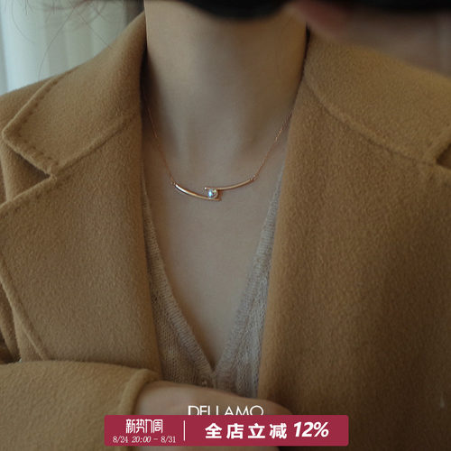 微笑项链5A级天然珍珠925银