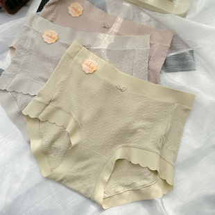 6525秋冬小阳绒磨毛女士内裤 型柔软包臀桑蚕丝裆 中腰中大版