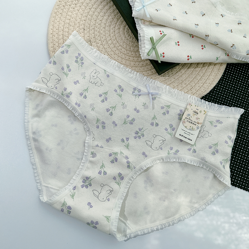 每奈6305少女内裤全棉中腰