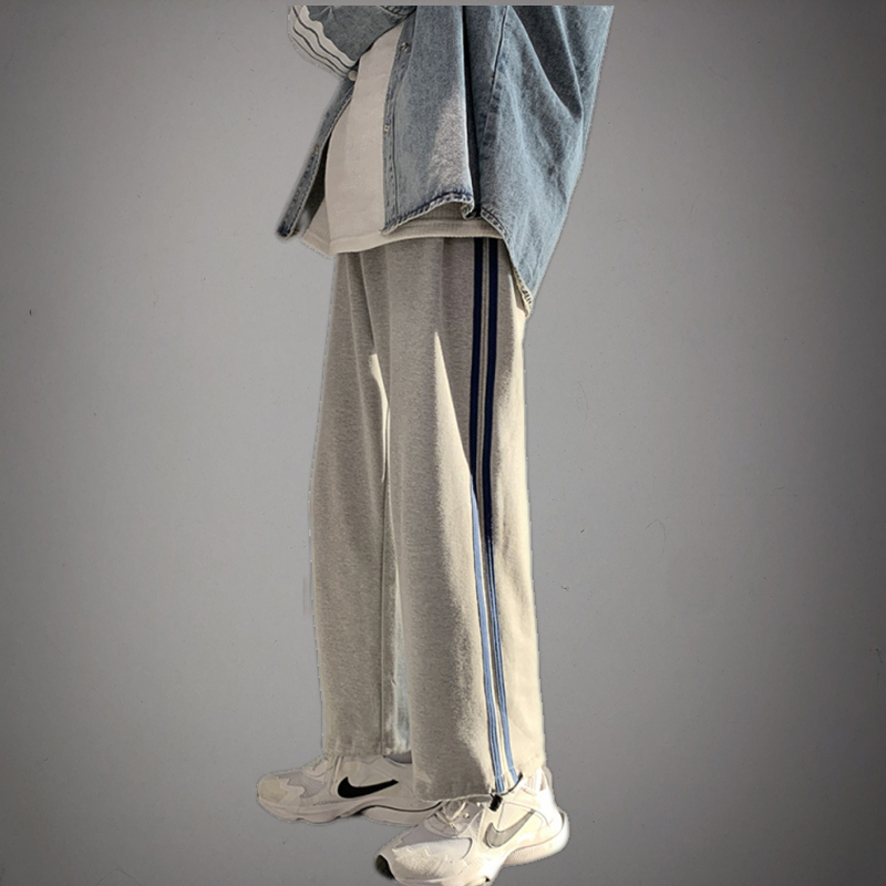 春季休闲裤男潮牌帅气百搭潮流运动裤宽松束脚裤子ins港风阔腿裤
