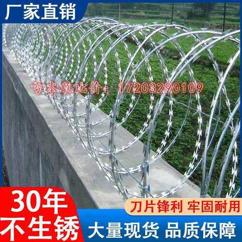不锈钢刺绳防护网防爬网