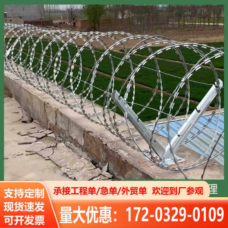 不锈钢刀片刺绳防护网刺丝滚笼刺网带刺铁丝防盗围墙防爬网,五金/工具,护栏/隔离栏,淘宝优惠券,粉丝福利购,淘宝优惠卷