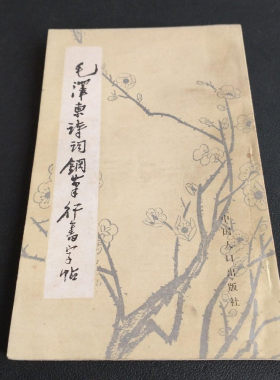 正版旧书书法字帖书籍 毛泽东诗词钢笔行书字帖 中国人口出版社