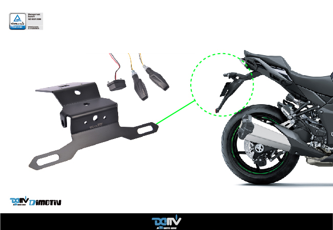 DIMOTIV KAWASAKI 川崎 NINJA 1000SX LED短尾牌照架方向灯 DMV