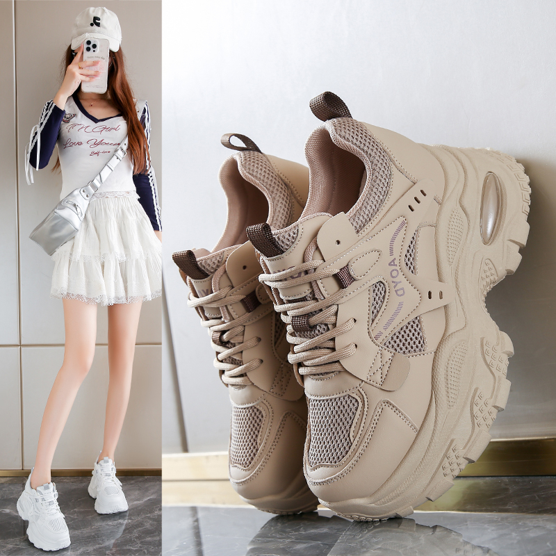 透气网面小个子百搭运动鞋单鞋子