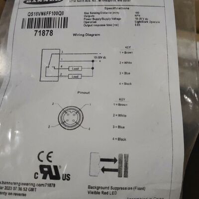 qs18vn6ff100q8  有需要的带走