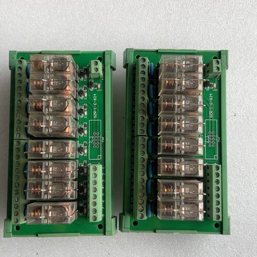 拆机龙8路交流继电器模组 型号GZR-1-E-824