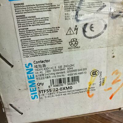 接触器3TF5522-0XM0 AC220V原
