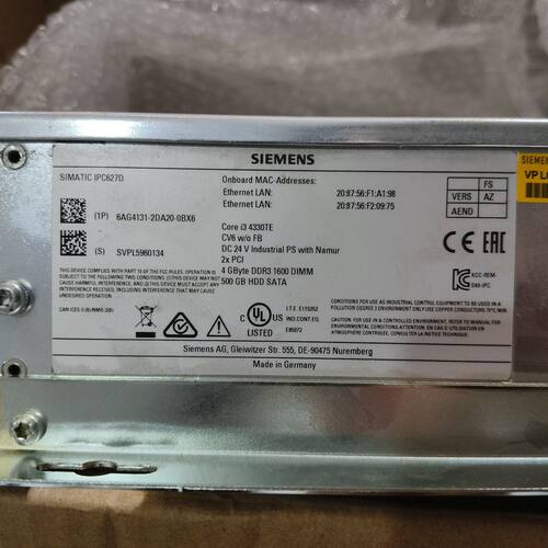 6AG4131-2DA20-0BX6 现货 实拍图 要的拍。