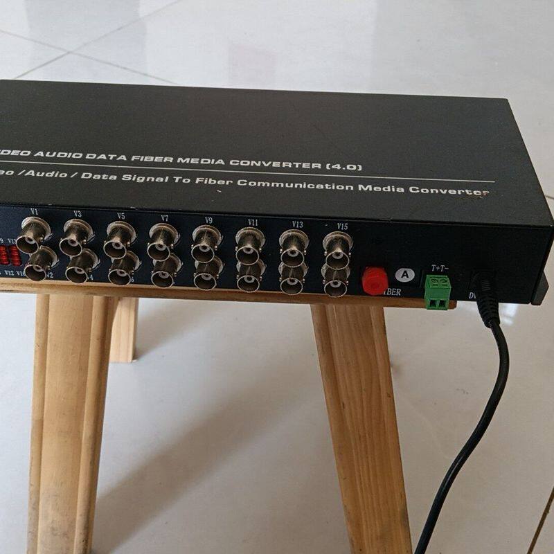 数字视频光端机 型号JL-T/R-16V1D 16路视频+1