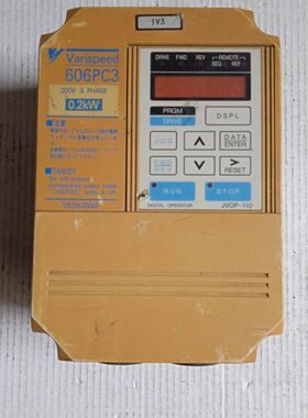 安川变频器606PC3  电压220V  0.2KW